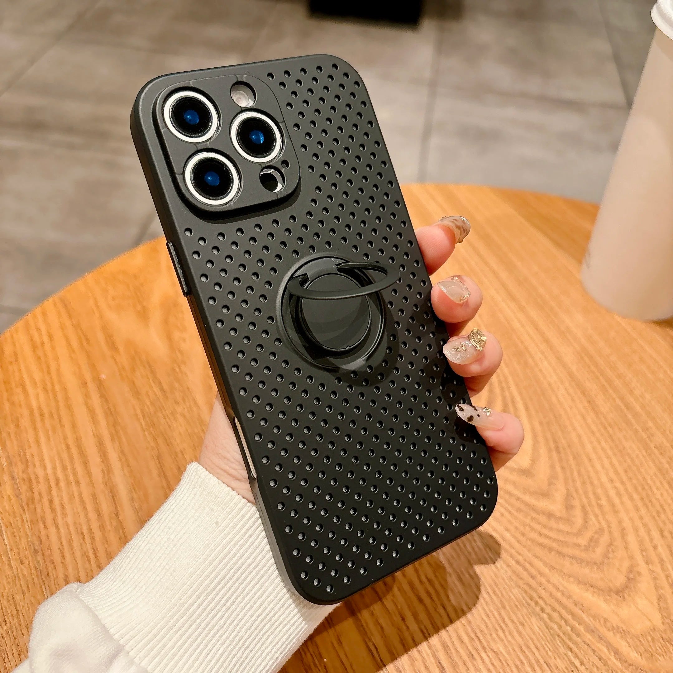 Heat Dissipation Ring Holder Phone Case