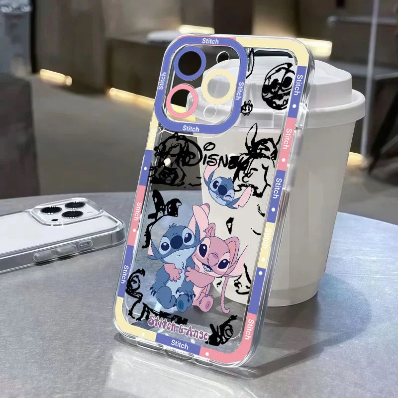 Korean Cartoon Stitch & Angel Phone Case