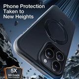 Metal Ring Kickstand Magnetic Case for iPhone