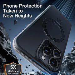 Metal Ring Kickstand Magnetic Case for iPhone