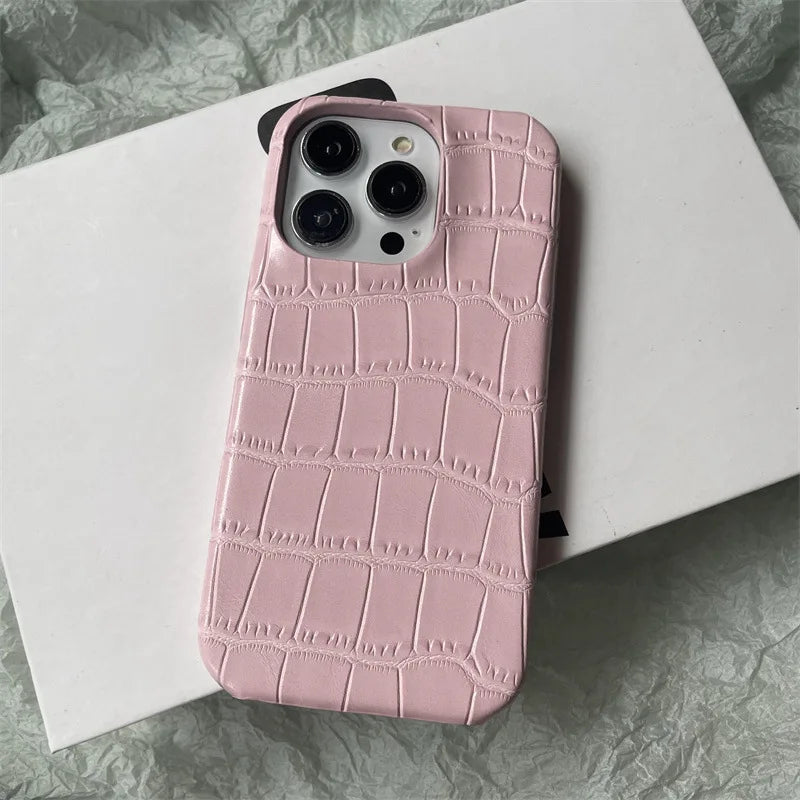 Crocodile Pattern Leather Phone Case