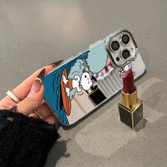 Surfing Snoopy Mirror Phone Case