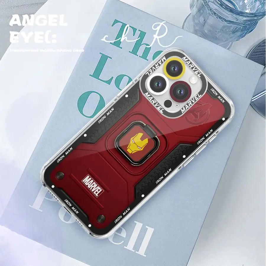 Marvel Iron Man & Spider-Man Logo Phone Case for iPhone