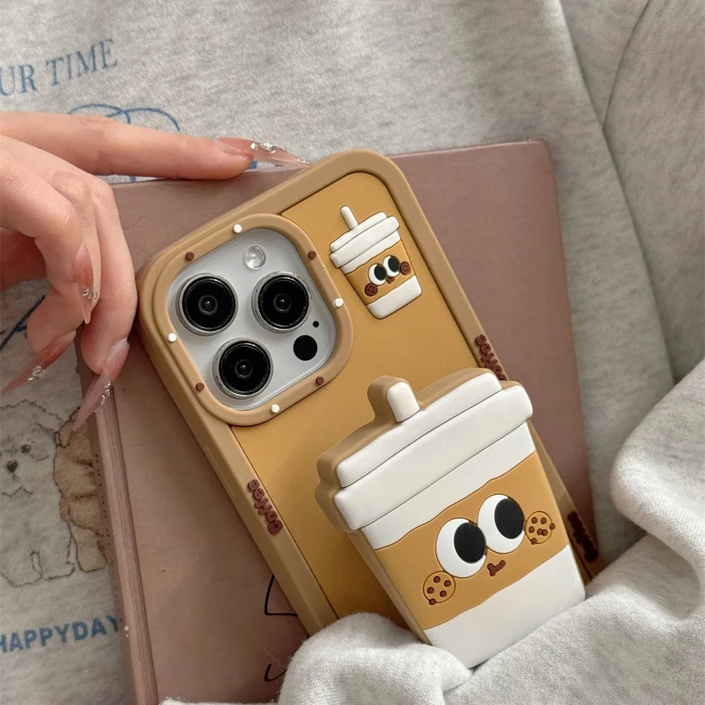 Cartoon Coffee Cup Phone Case