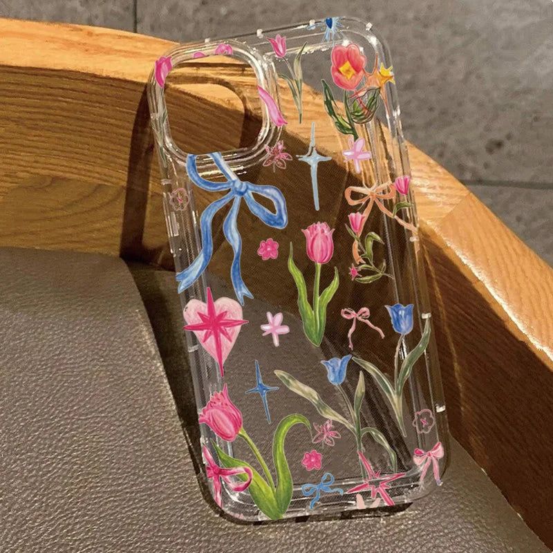 Fruit Juice Flower Clear Phone Case