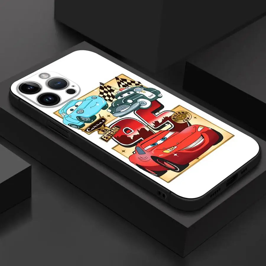 Disney Lightning McQueen Logo Phone Case for iPhone