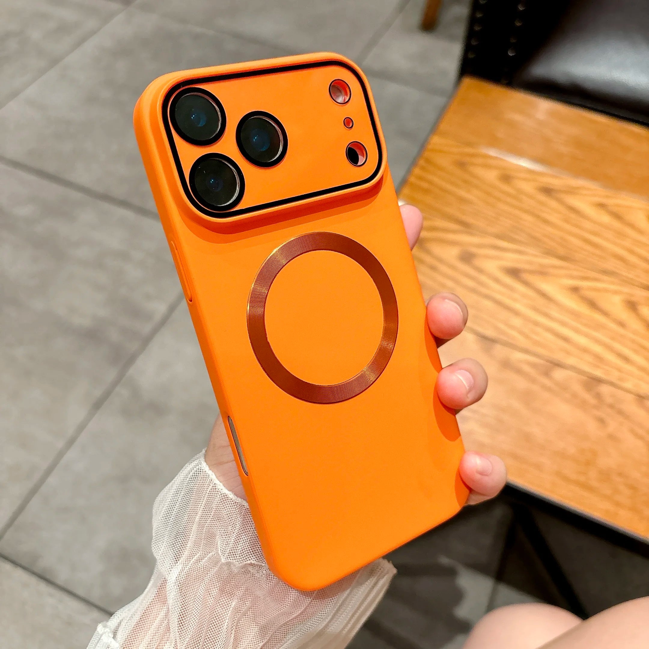 Glass Lens Protect Magnetic Phone Case