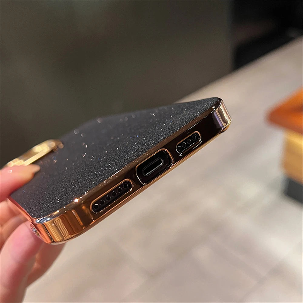 Golden Sparkle iPhone Case