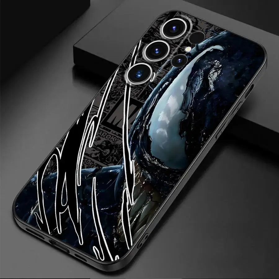 Marvel Spider-Man Half Face Phone Case for Samsung Galaxy