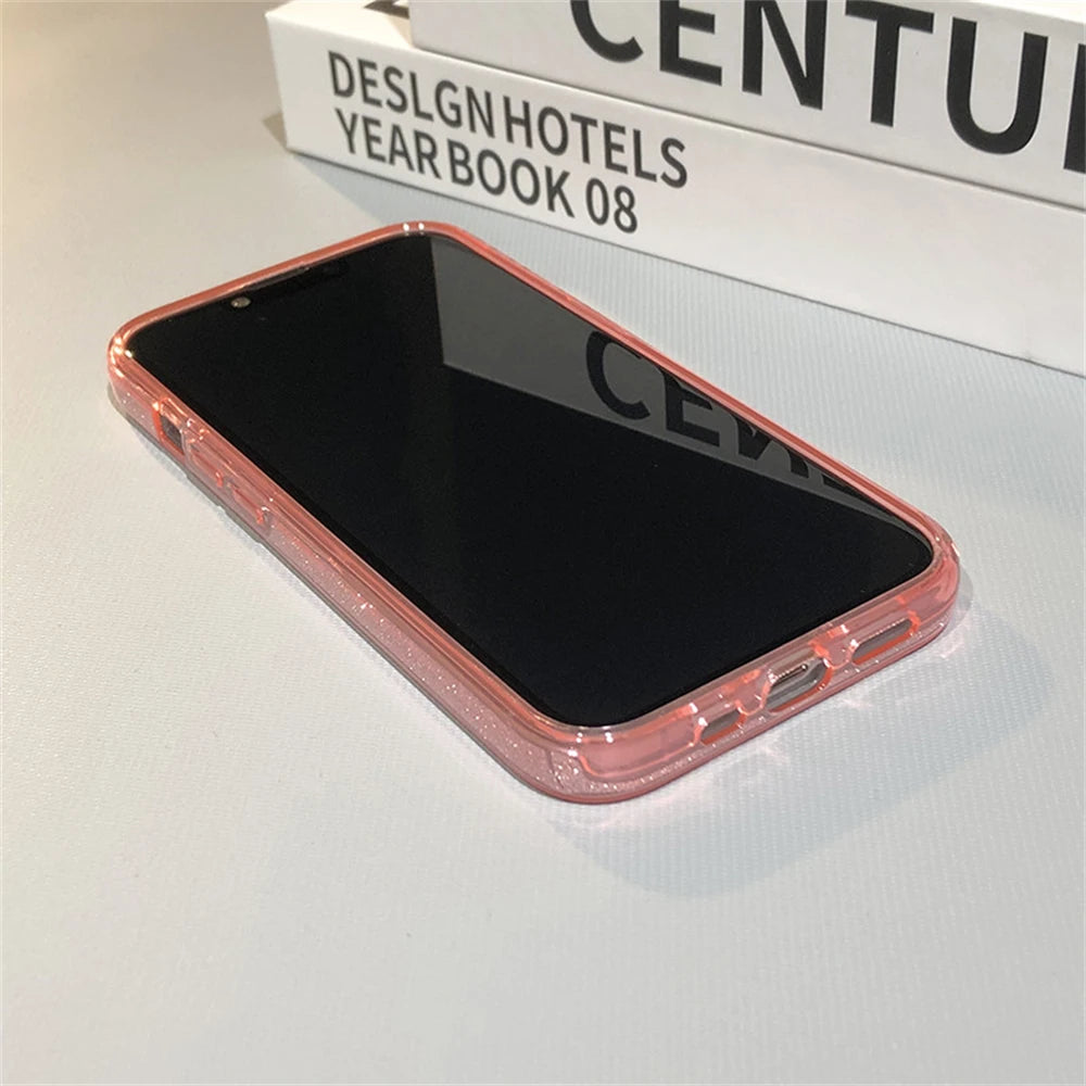 Glitter Gradient Shockproof Case For iPhone