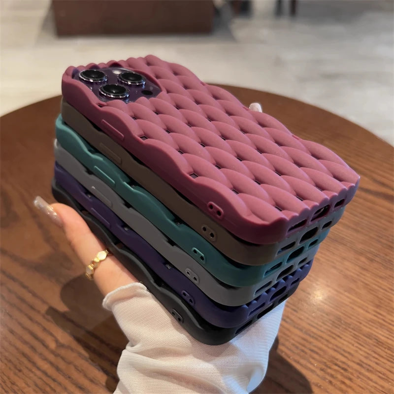 Solid Color Mesh Phone Case for iPhone