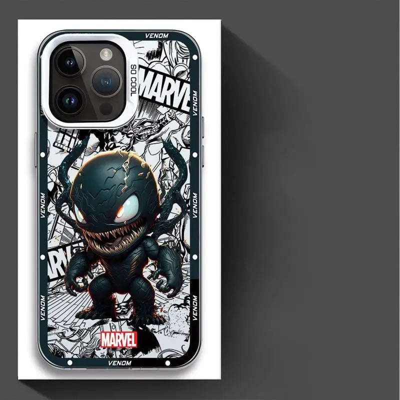 Marvel Ironman & Deadpool Matte iPhone Case