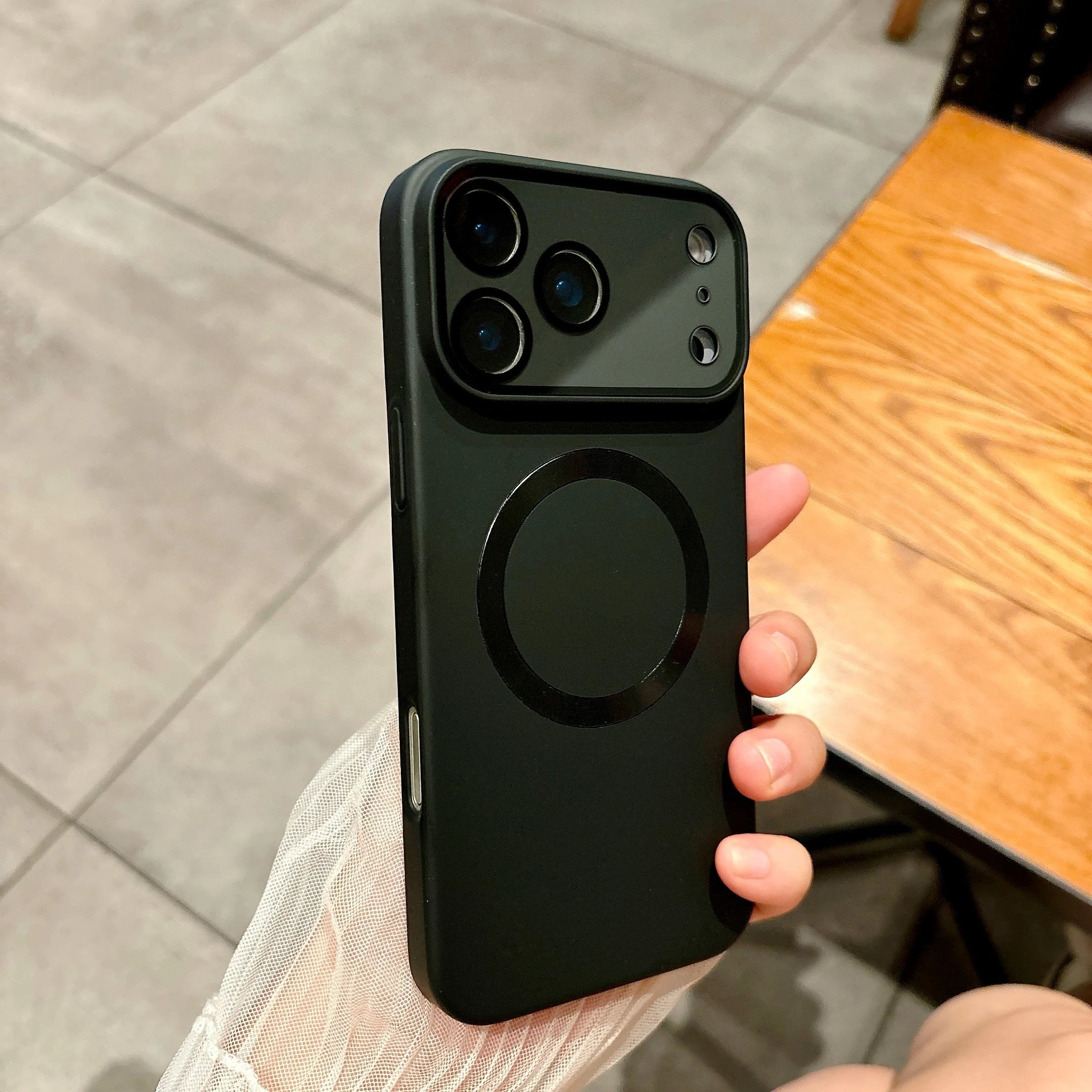 Glass Lens Protect Magnetic Phone Case