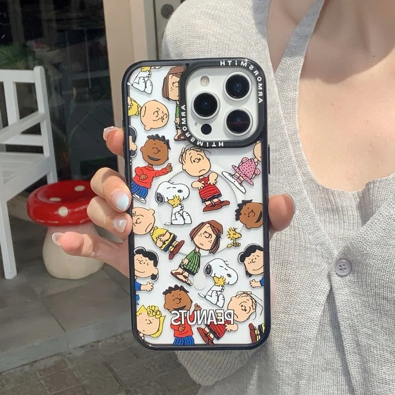 Snoopy Family Magnetic Phone Case for iPhone