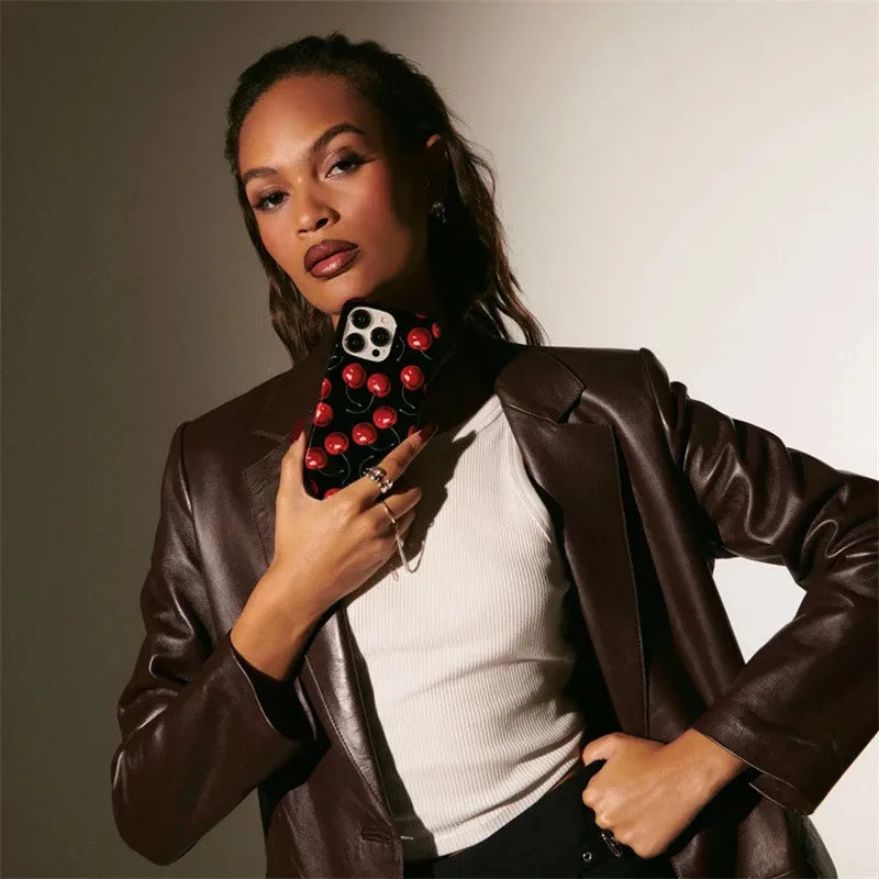 Cherry Pattern Phone Case for iPhone