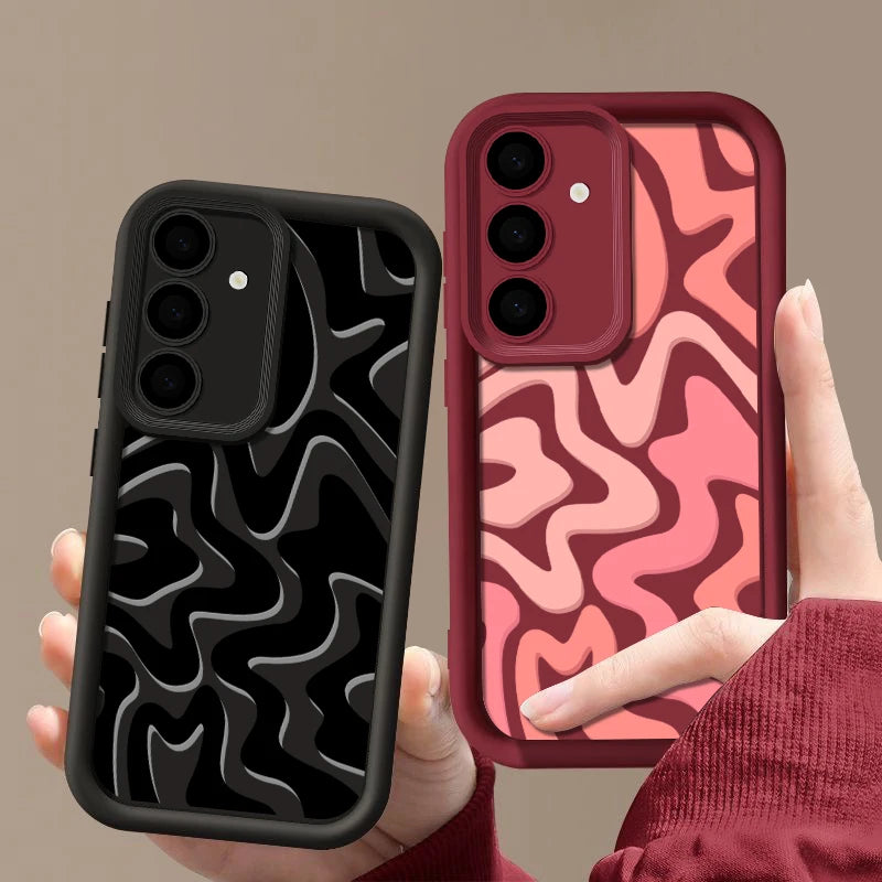 Striped Pattern Silicone Case for Samsung