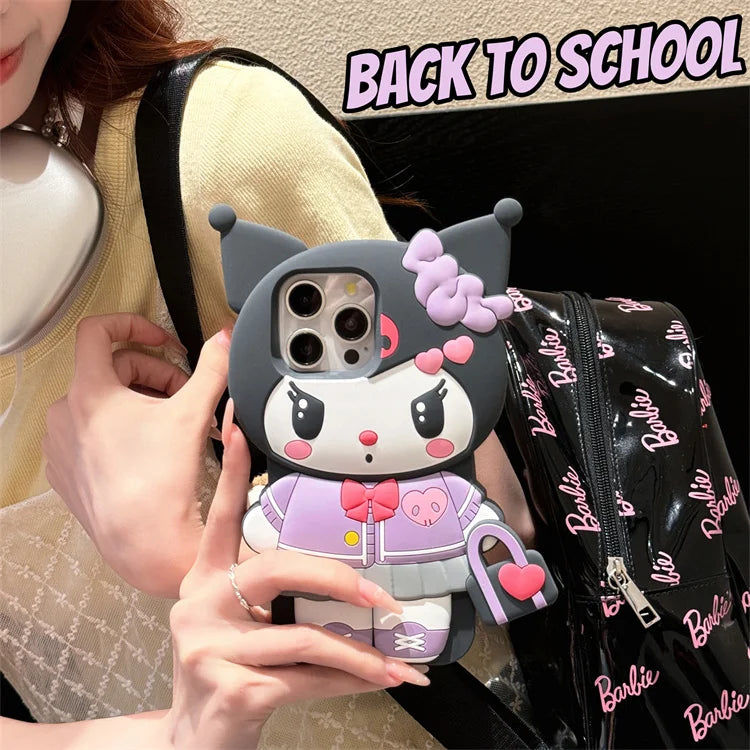 Hello Kitty & Kuromi Handbag Phone Case