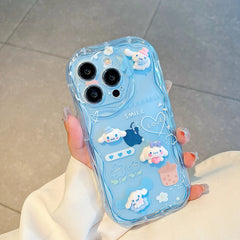 Melody & Cinnamoroll Case with Stand for iPhone