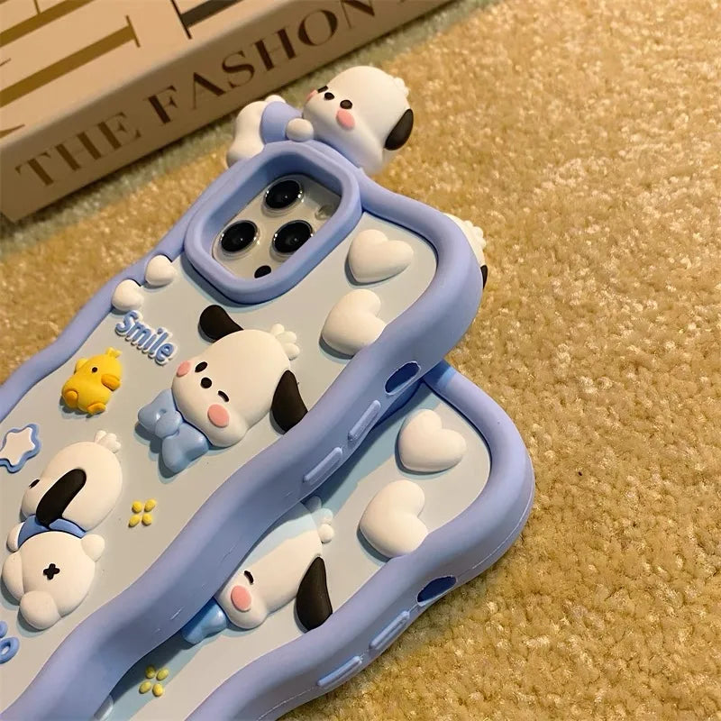3D Pochacco Dog Silicone Phone Case