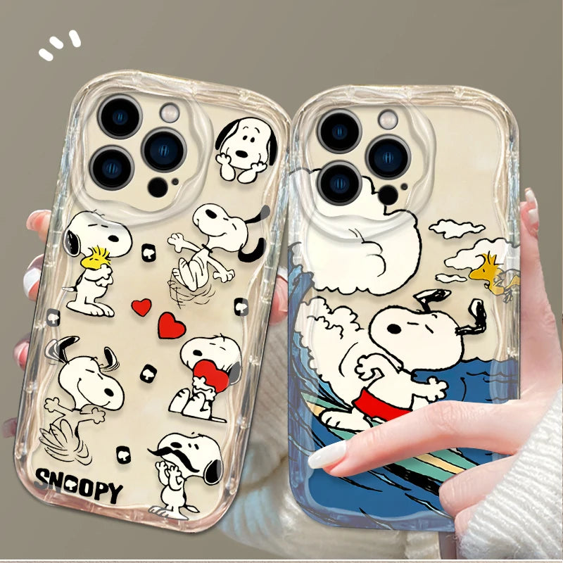 Transparent Snoopy Phone Case for iPhone