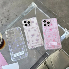 Small Flower Card Holder Phone Case