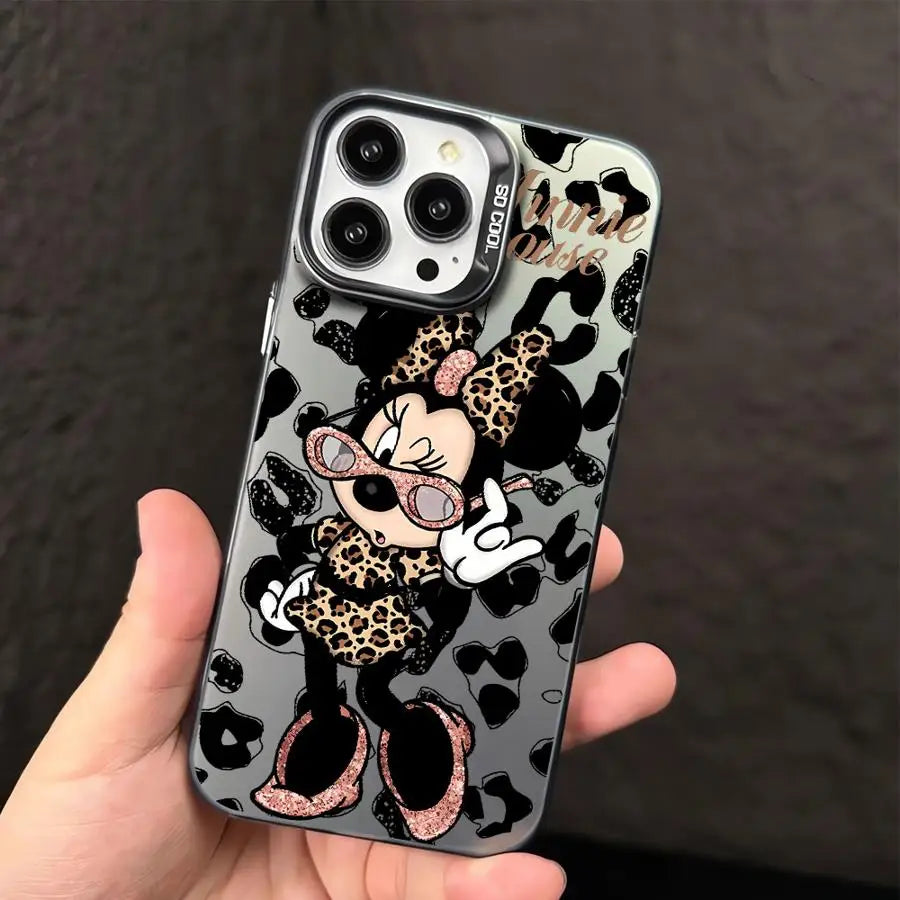Disney Leopard Mickey Minnie Phone Case for iPhone