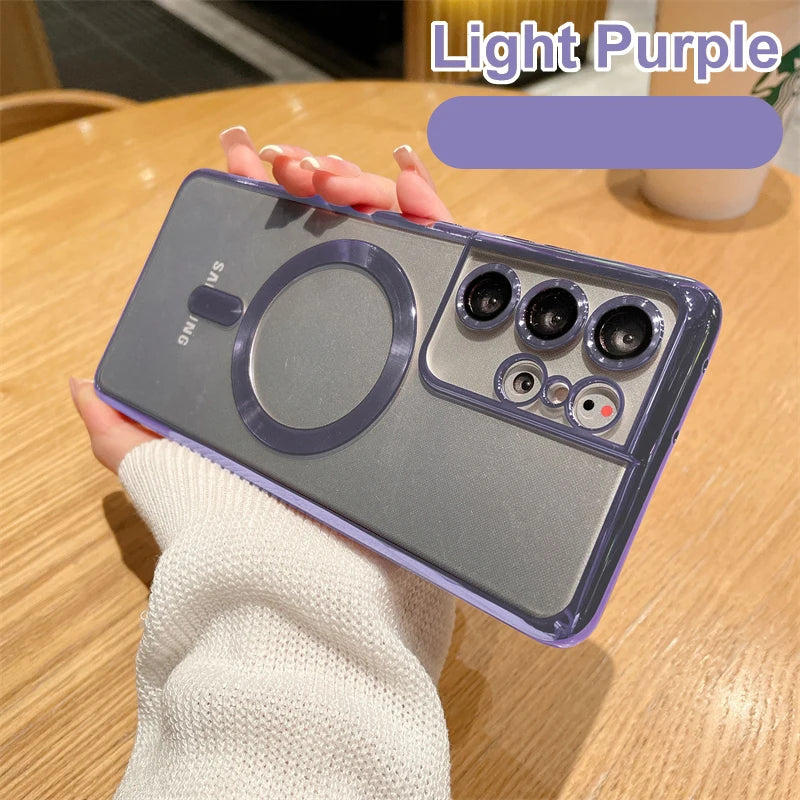 Magnetic Plating Magsafe Case for Samsung Galaxy