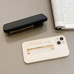 Lychee Leather Shockproof Phone Case with Holder