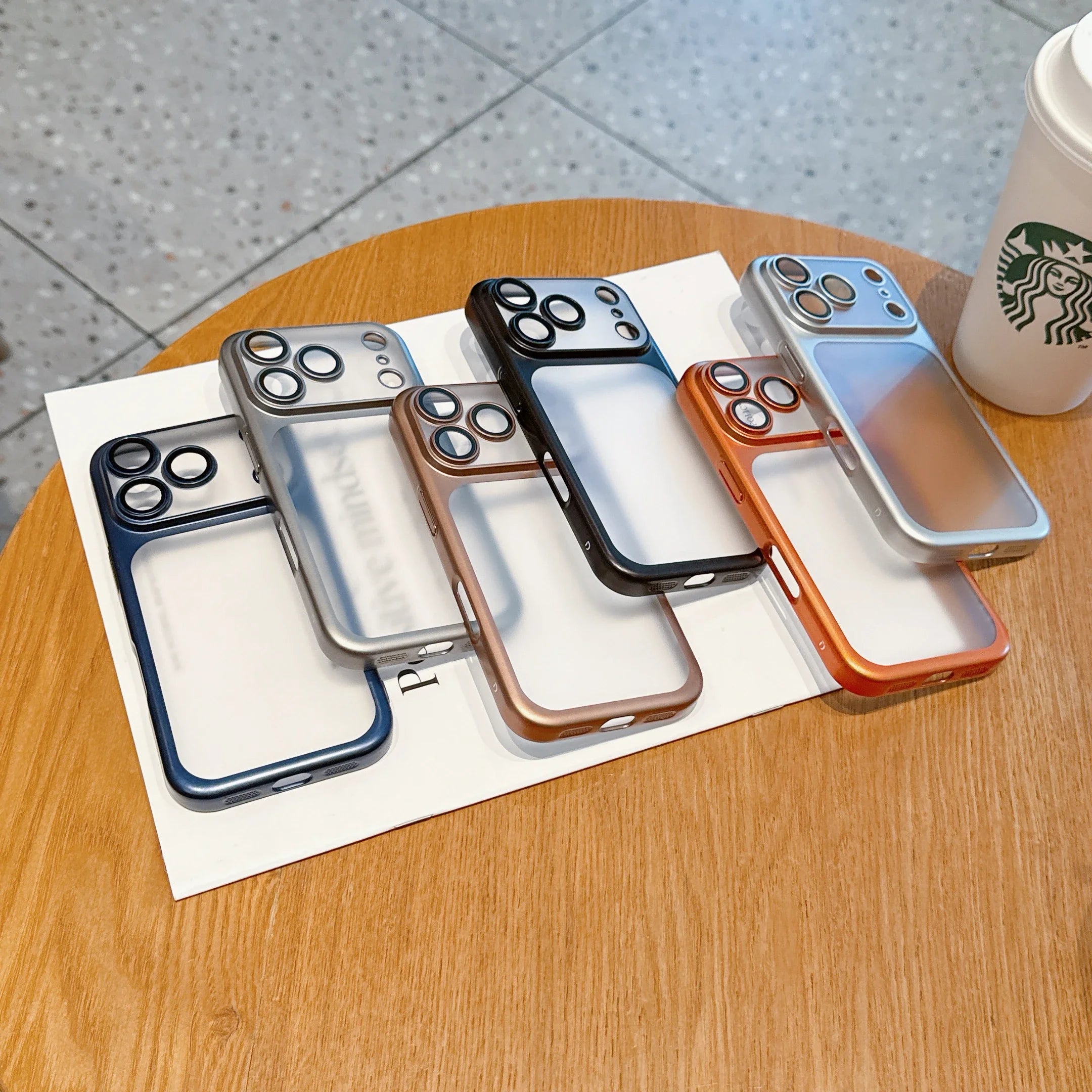 Transparent Plating Frame Phone Case