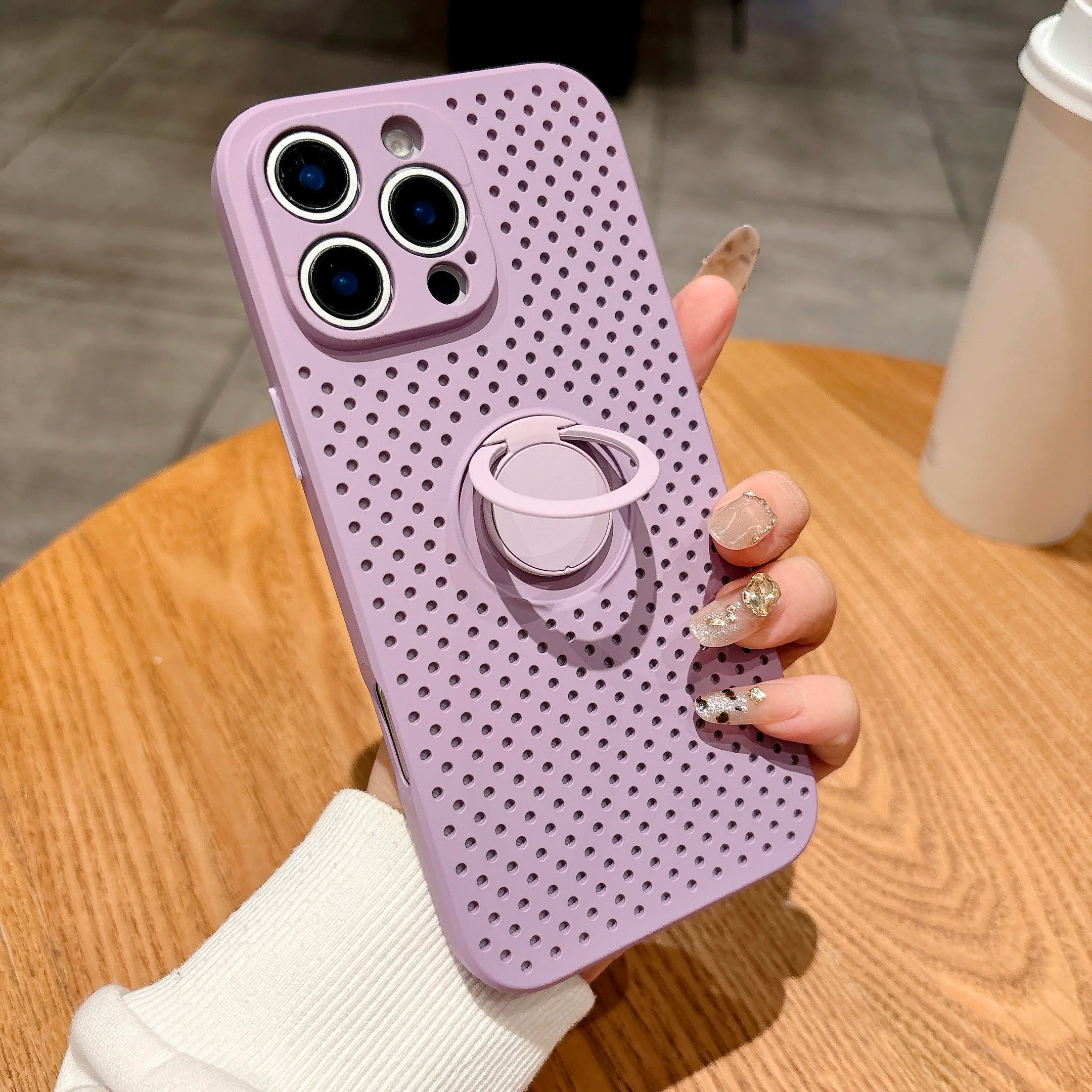 Heat Dissipation Ring Holder Phone Case