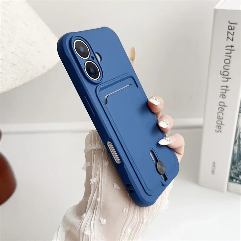 Silicone Wallet Phone Case for iPhone