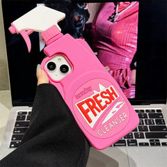 3D Stereo Cleaner Silicone Case for iPhone
