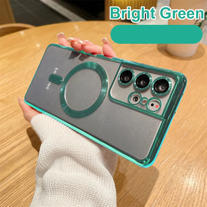 Magnetic Plating Magsafe Case for Samsung Galaxy