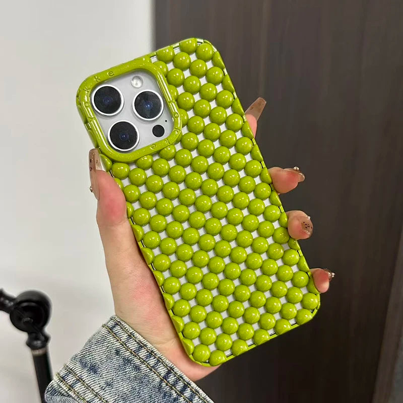 Green Pearl Hollow TPU Phone Case
