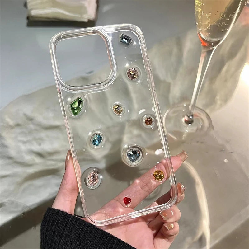 Glossy Diamond Glitter Epoxy Case