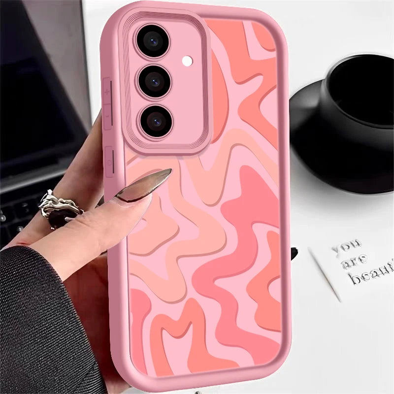 Striped Pattern Silicone Case for Samsung