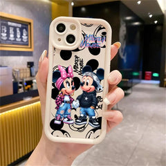 Mickey & Minnie Cartoon Soft Case