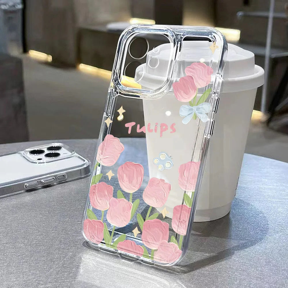 Cute Pattern Clear iPhone Case