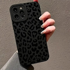Leopard Graphic Soft Phone Case for iPhone