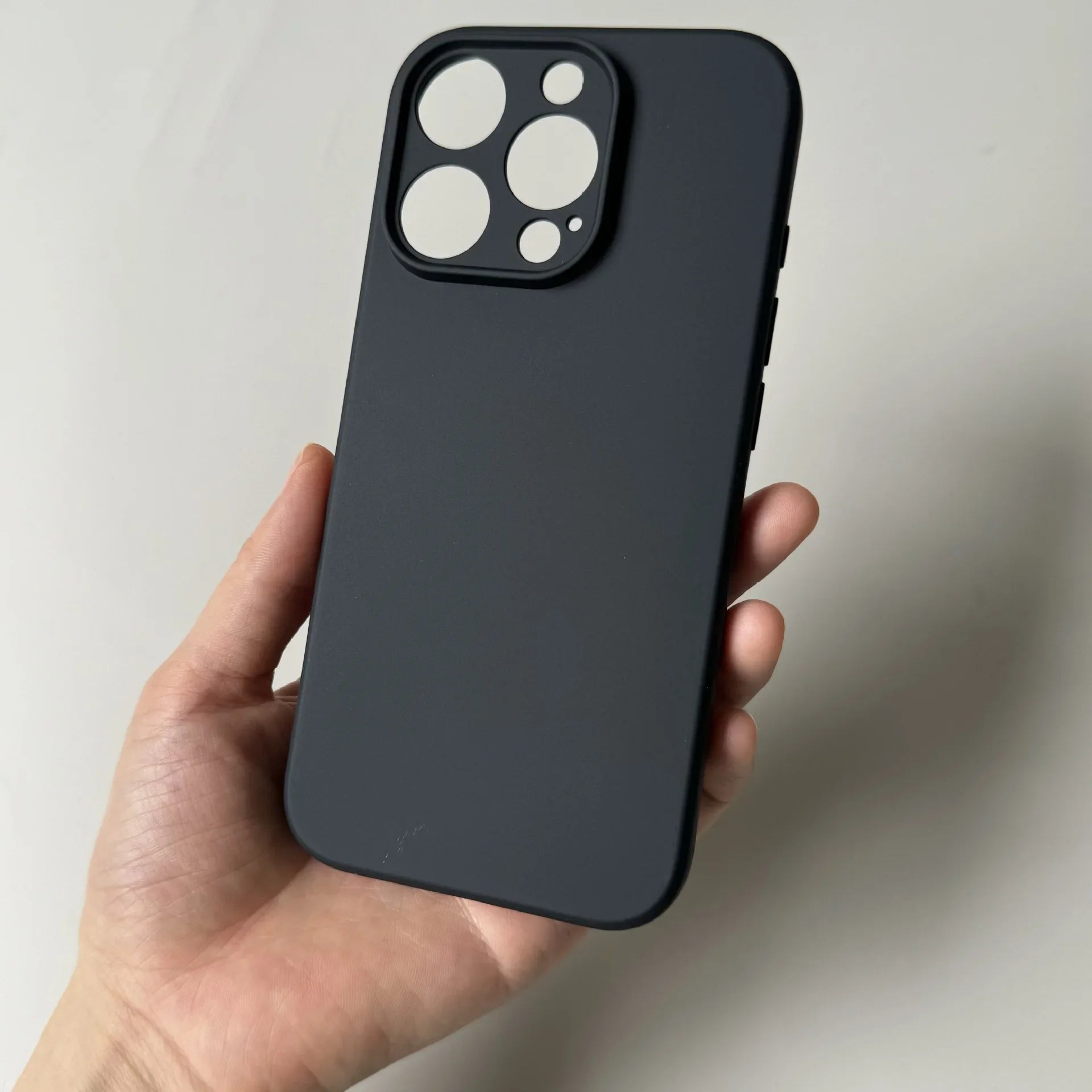 Full Black Matte Silicone Case for iPhone