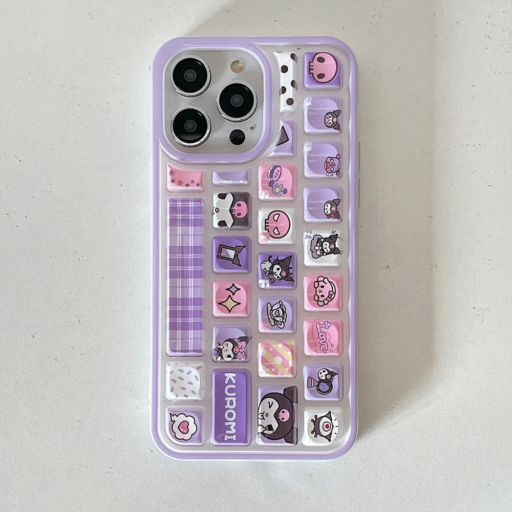 Kuromi Hello Kitty Purin  Phone Case