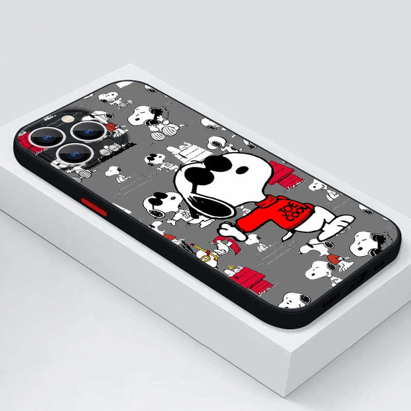 Frosted Snoopy Translucent Phone Case