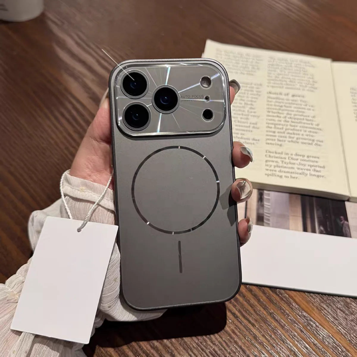 Magnetic Plating Camera Protect Phone Case