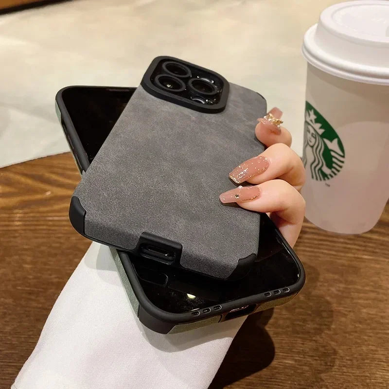 Fur Leather Phone Case