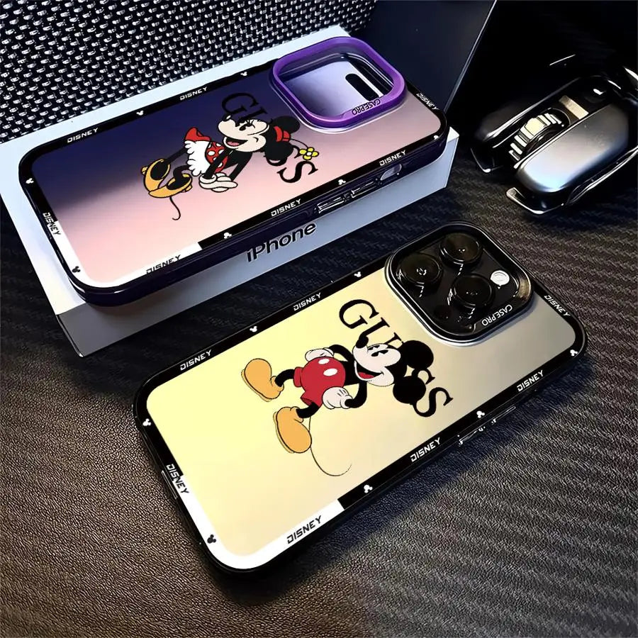 Mickey & Minnie Cartoon Soft iPhone Case