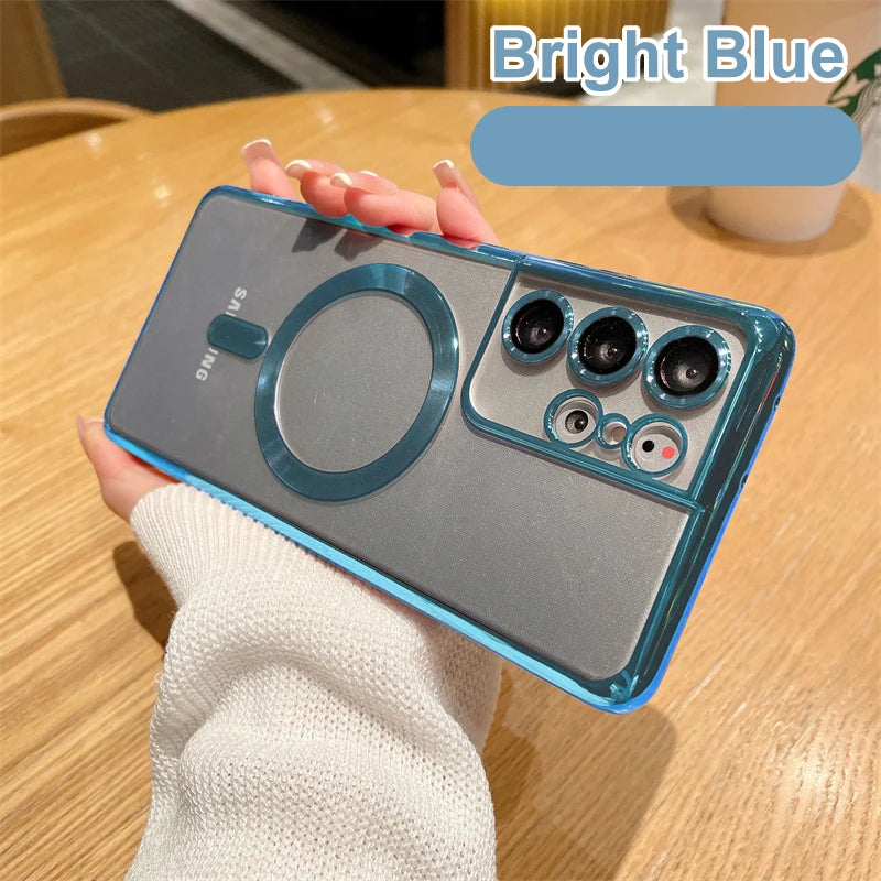 Magnetic Plating Magsafe Case for Samsung Galaxy
