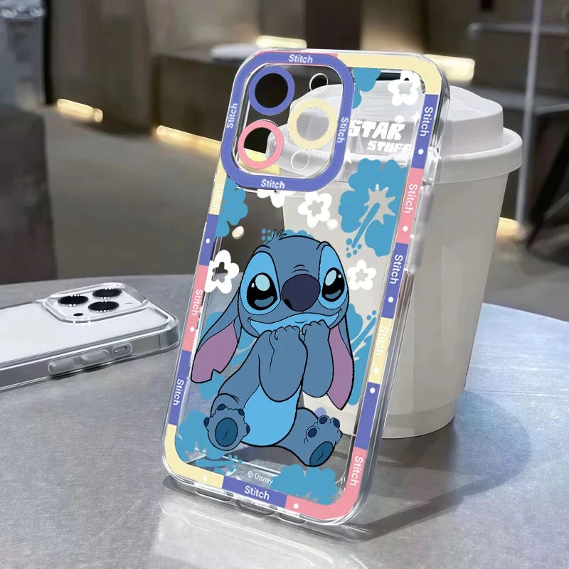 Korean Cartoon Stitch & Angel Phone Case