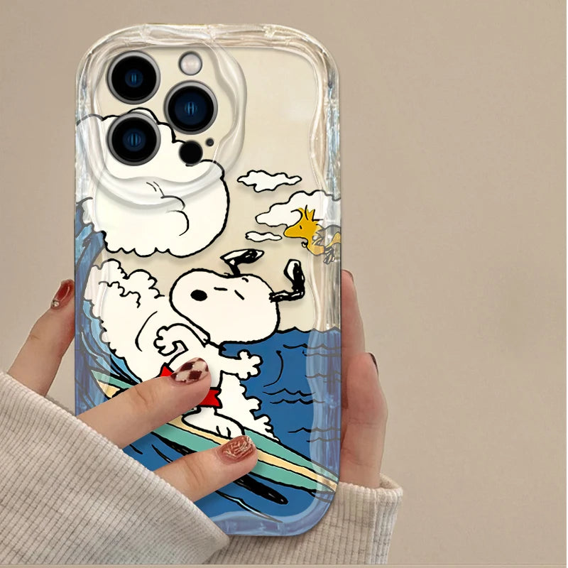 Transparent Snoopy Phone Case for iPhone