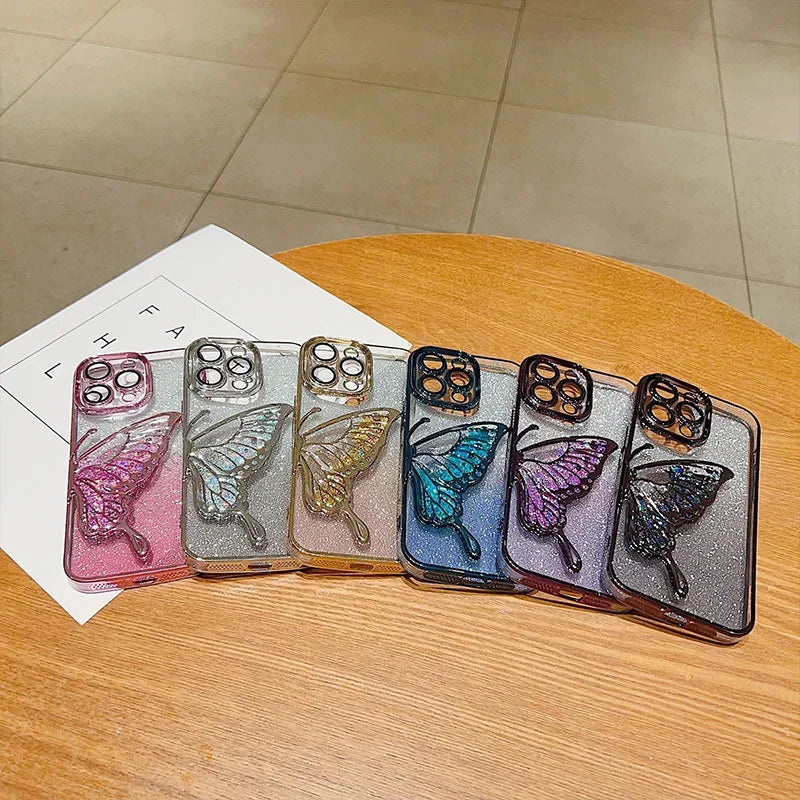 Quicksand Butterfly Glitter Phone Case