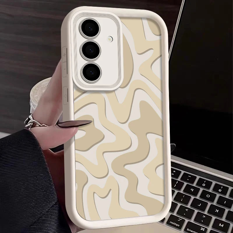Striped Pattern Silicone Case for Samsung